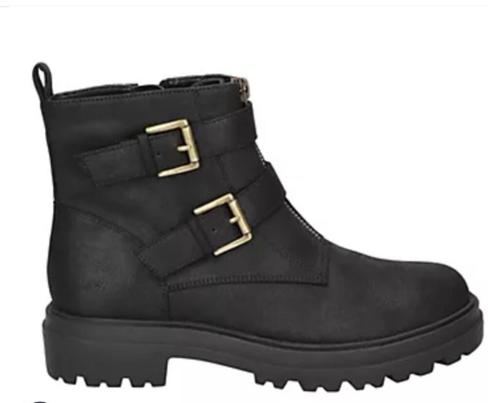 New Bella Vita Comfort Lug Sole Arcadia Biker Black 8.5M